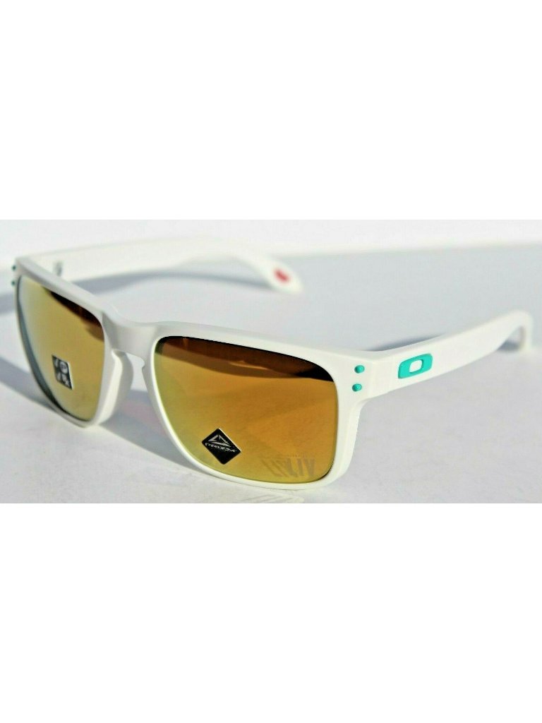 Oakley Holbrook Polarized Sunglasses Matte White/Prizm 24k Miami Super Bowl Liv — image 2 of 8